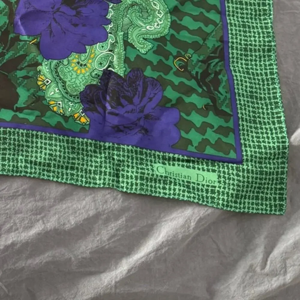 Vintage Christian Dior Silk Scarf